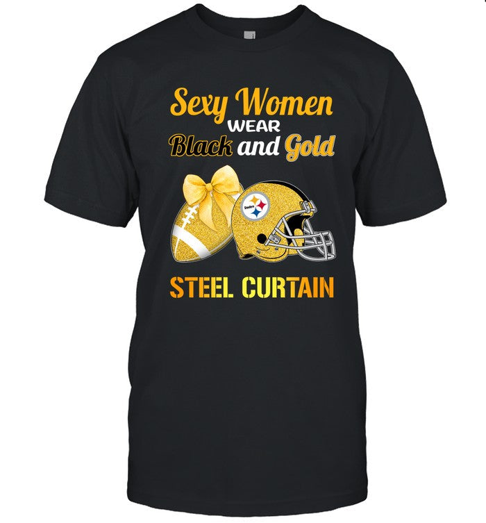 Sexy Women Wear Black And Gold_4