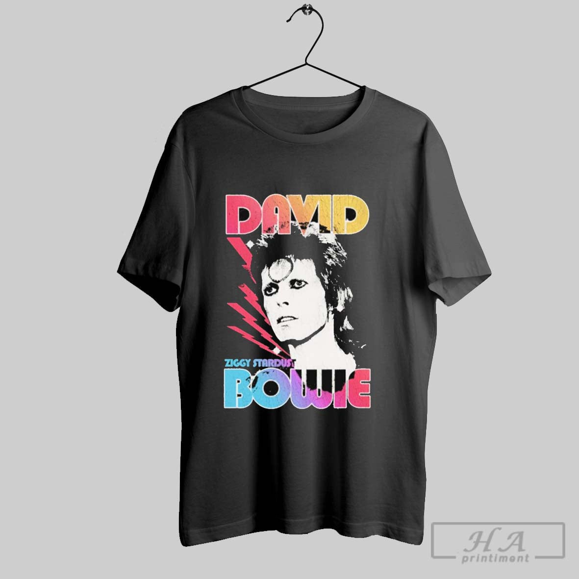 Premium David Bowie Ziggy Ombre Stardust T Shirt