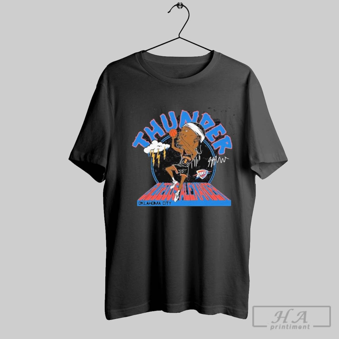 Shai Gilgeous Alexander Oklahoma City Thunder Homage T Shirt