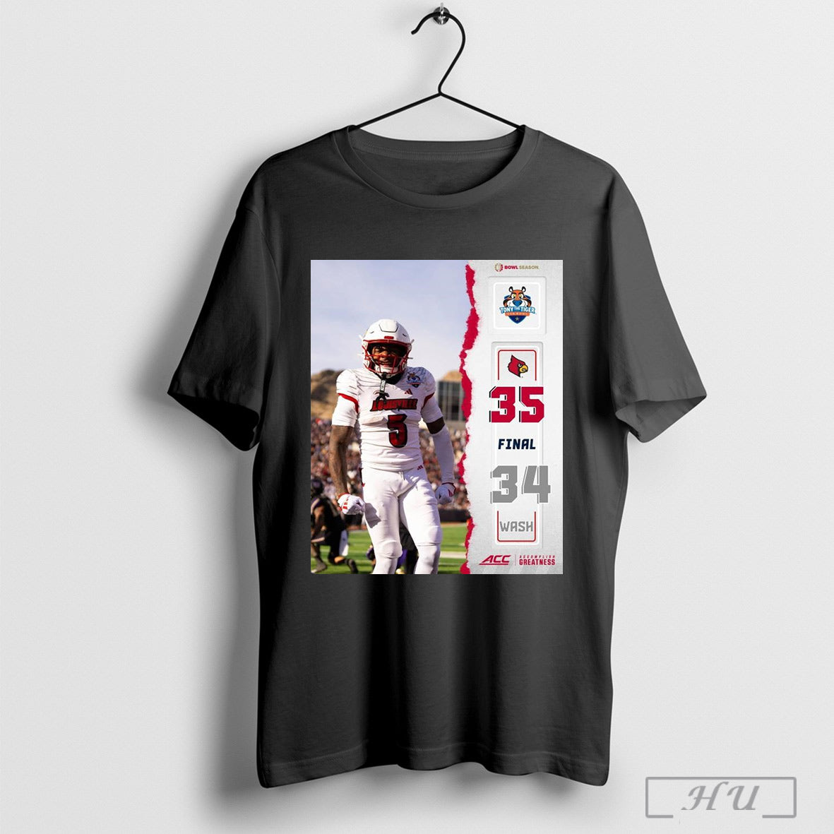 Sun Bowl Louisville Cardinals Win Washington Huskies Final Score 35 34 Bowl Season Poster T Shirt