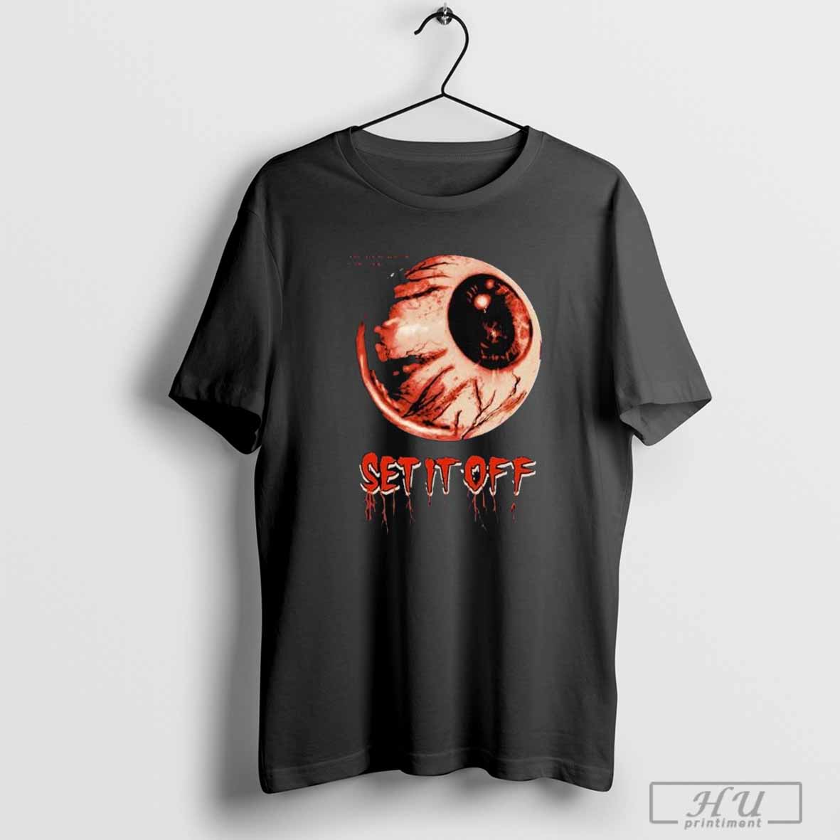 Set It Off Band Eyeball Black T-shirt