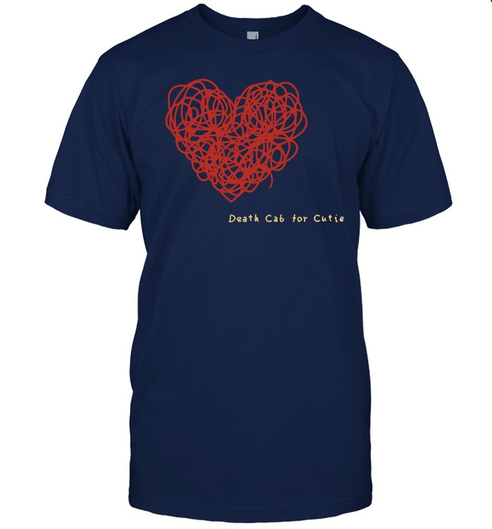 Death Cab For Cutie Red Thread Heart T-Shirt Limited