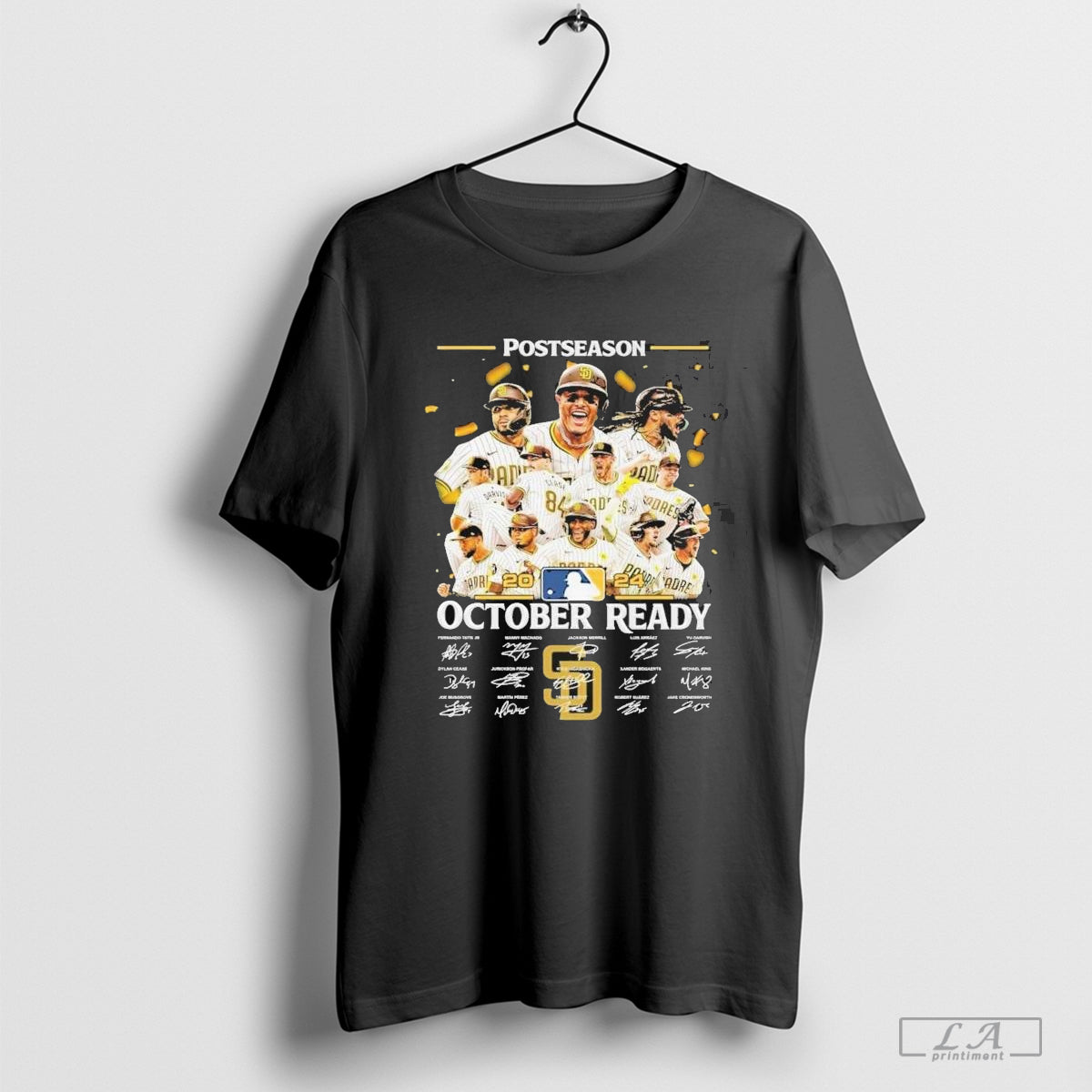 San Diego Padres Postseason October Ready 2024 Signatures Shirt