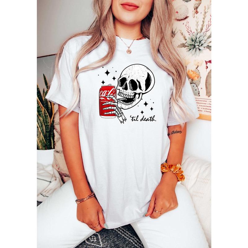 Till Death Cola Sweatshirt, Skeleton Shirt, Halloween Hoodie, Cute Coke Shirt, Skeleton Sweatshirt, Gift For Her, Soda Shirt T-shirt, sweater and Hoo
