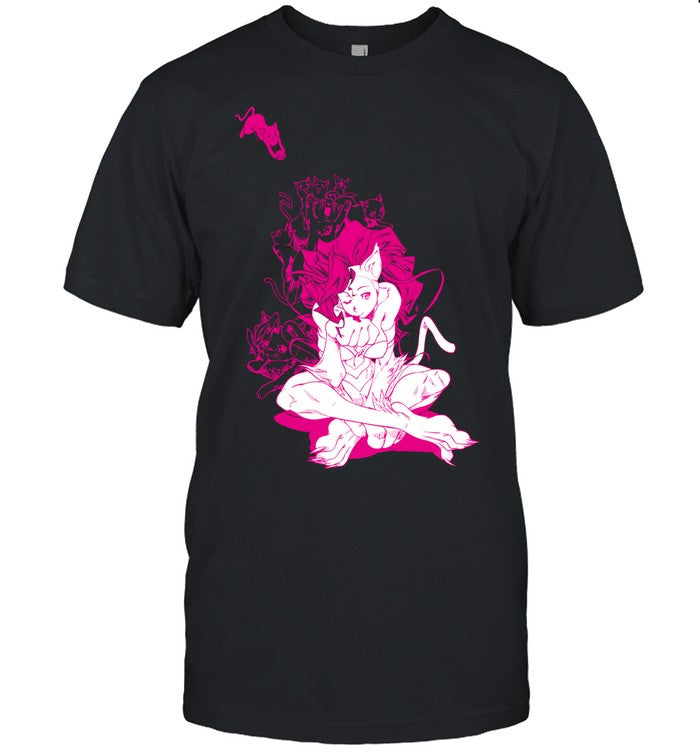 Darkstalkers Felicia Cats Cats Cats P2 Icon T Shirt