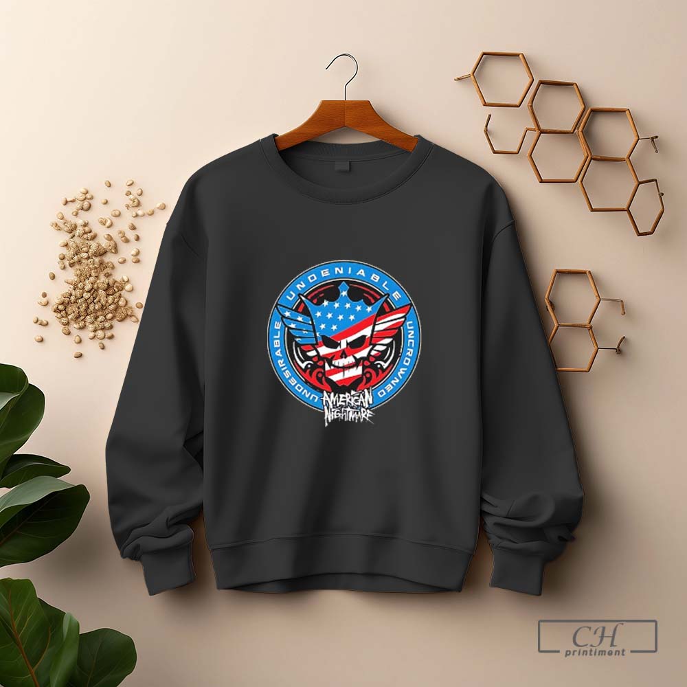 Skull Undeniable Uncrowned Undeniable American Nightmare Flag Official Shirt