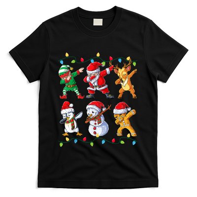 Dabbing Santa Elf Friends Christmas Xmas Dab T-Shirt