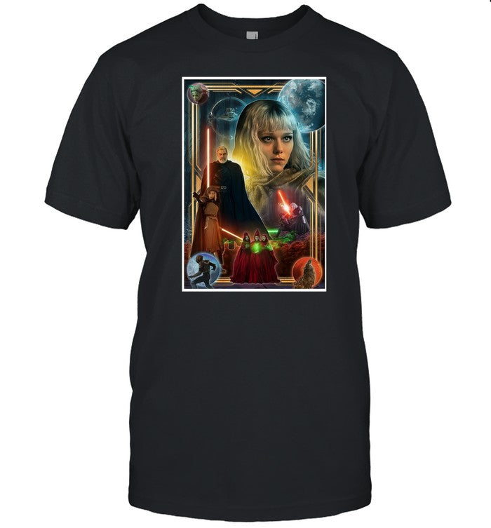Mandoverse Updates Shin Hati Twilight Huntress Poster Shirt