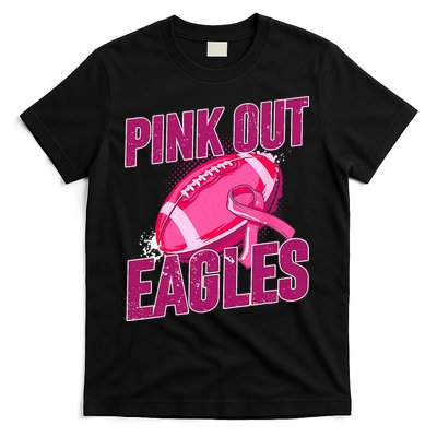 Eagles Pink Out Football Tackle Breast Cancer T-Shirt