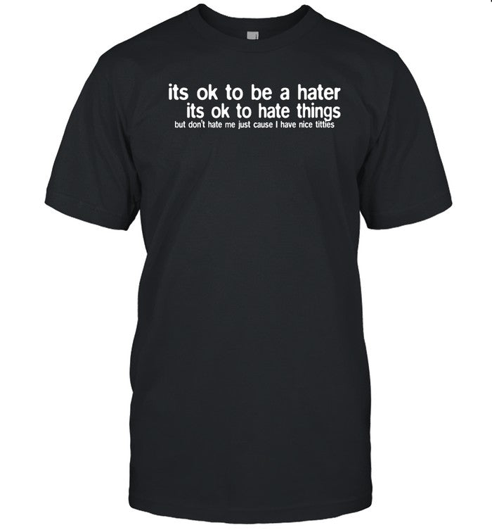 Its Ok To Be A Hater Its Ok To Hate Things Hoodie