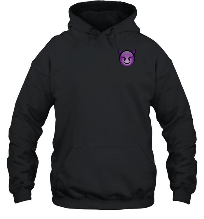 Funny Demon Time Embroidered Hoodie