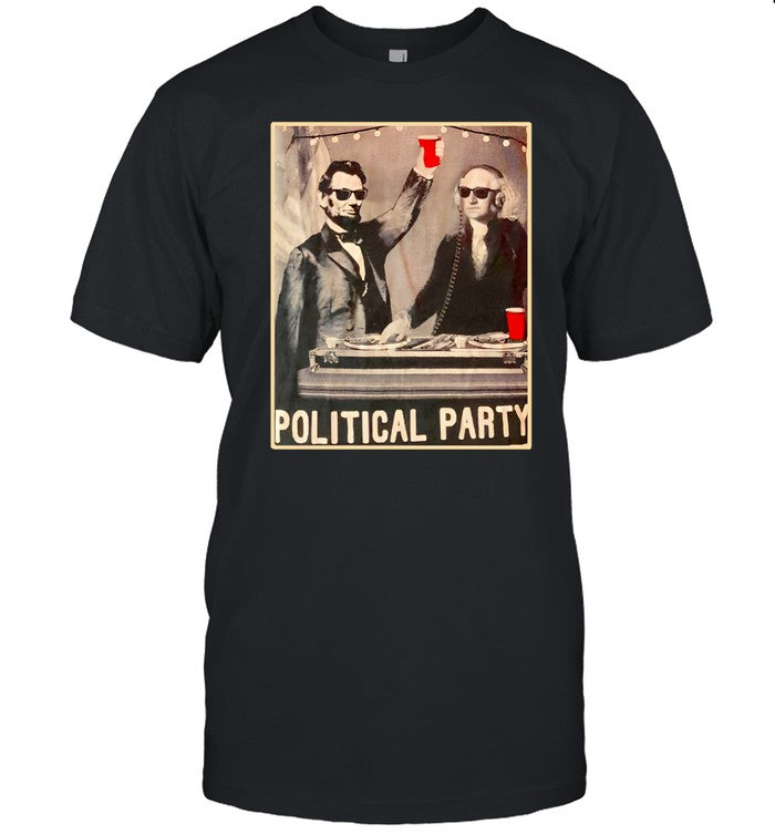 George Washington And Abraham Lincoln Political Party Shirt