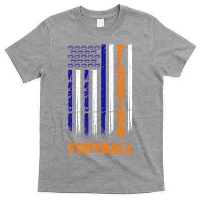 Florida Football Fan American Flag T-Shirt