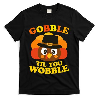 Gobble Til You Wobble Baby Outfit Thanksgiving T-Shirt