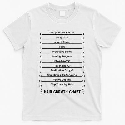 Hair Growth Chart Length Check For Your Stylish Long Hair T-Shirt