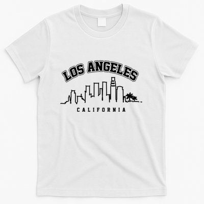 Los Angeles California City Skyline Retro T-Shirt