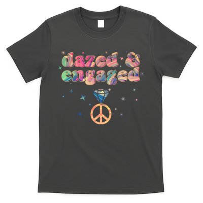 Retro Dazed And Engaged New Bride Wife T-Shirt