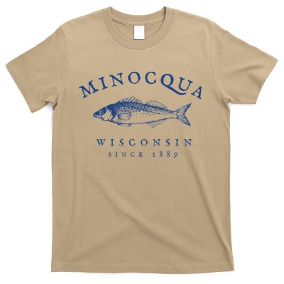 Retro Minocqua Wisconsin Fishing T-Shirt