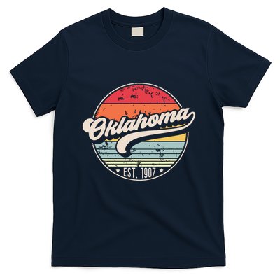 Retro Oklahoma Home State Ok Cool 70s Style Sunset T-Shirt