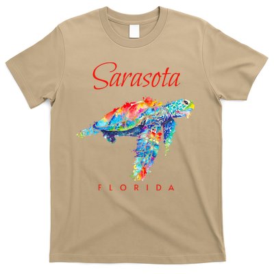 Sarasota Florida Watercolor Sea Turtle T-Shirt