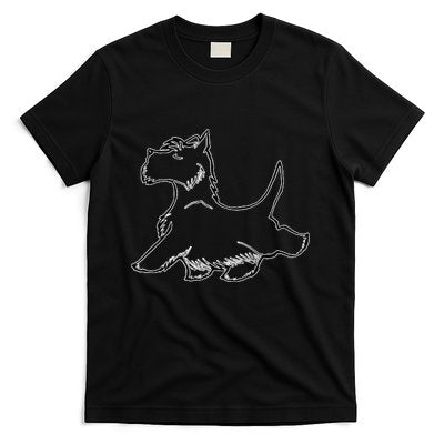 Scottish Terrier Tough Enough To Rock A Beard And Skirt T-Shirt