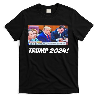 Trump 2024 Arraignment Inside Courthouse T-Shirt
