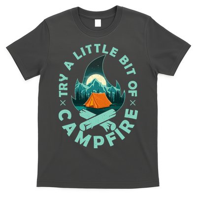 Try A Little Bit Of Campfire Camping Lover T-Shirt