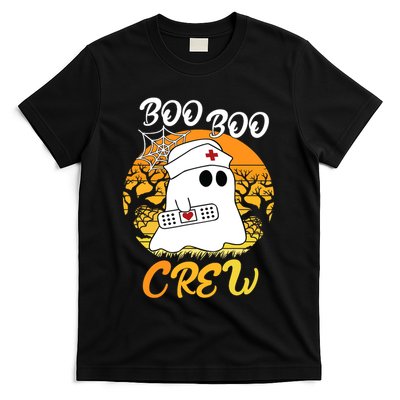 The Boo Crew Halloween Ghost The Boo Crew Nurse T-Shirt