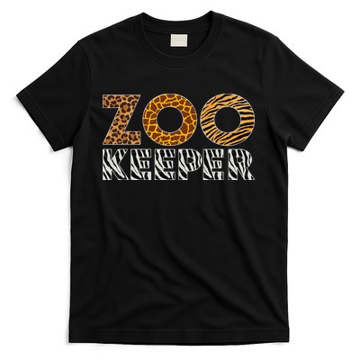 Zookeeper Costume African Animals Zebra Wild Print Savanna T-Shirt