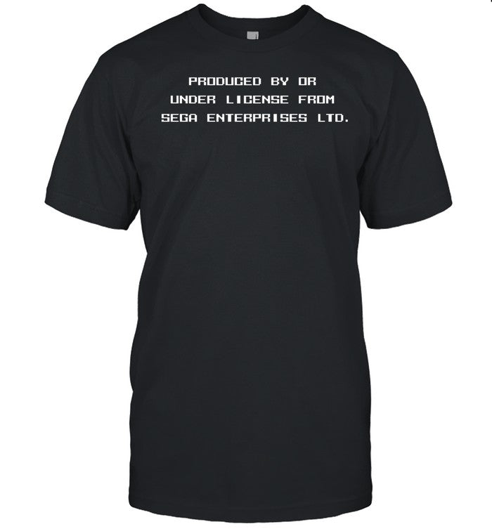 Produced By Or Under License From Sega Enterprises Ltd Shirt