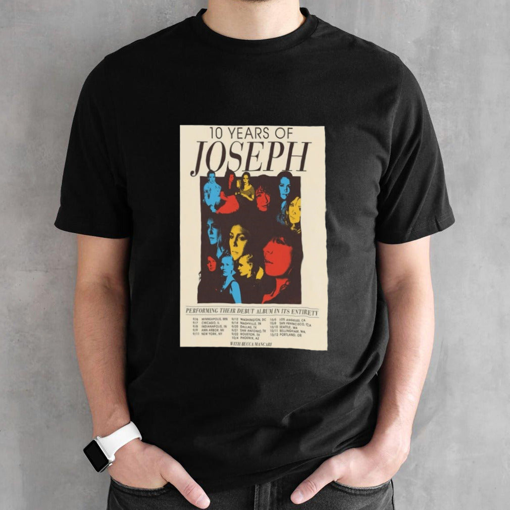 10 Years of Joseph Tour 2024 Poster Shirt