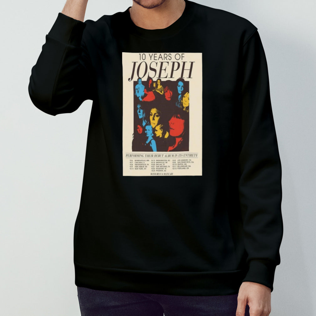 10 Years of Joseph Tour 2024 Poster Shirt