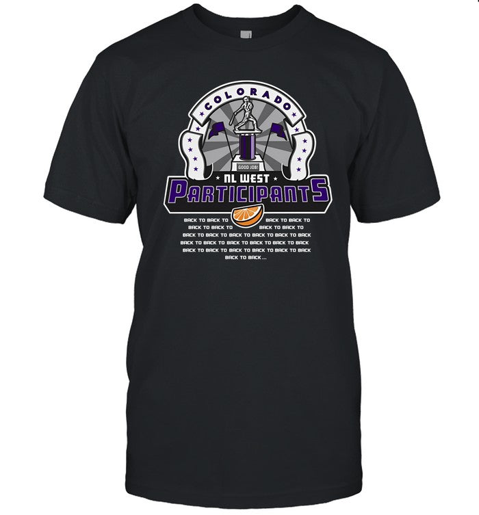 Colorado Nl West Participants Back To T Shirt