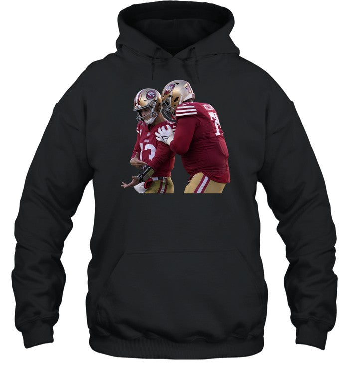Nick Newman Wearing Brock Purdy Hoodie