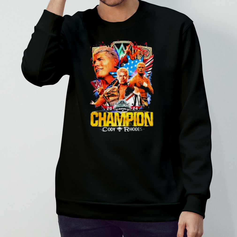 2024 Cody Rhodes Crowned Champion At Wrestlemania 40 Shirts