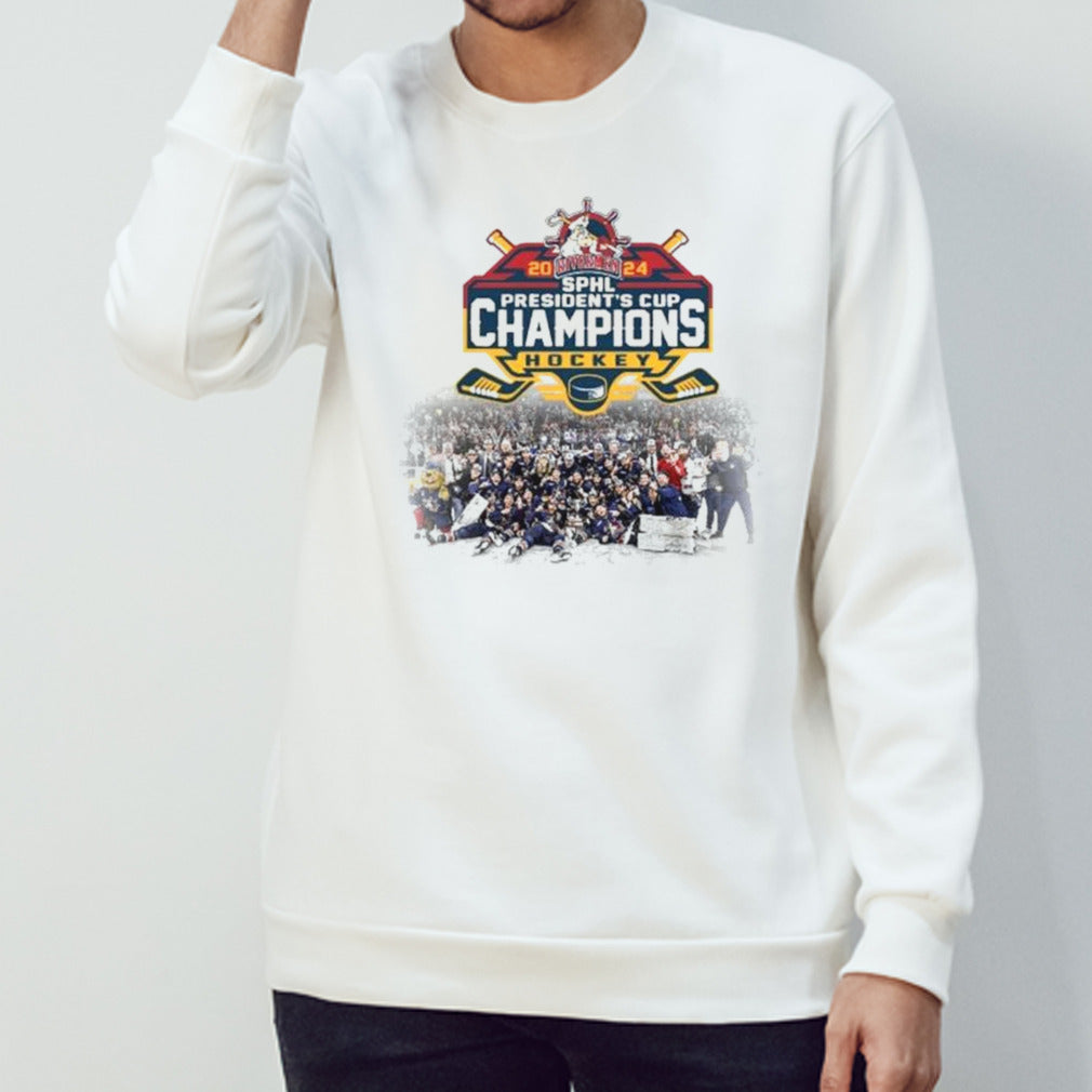 2024 Rivermen Sphl Presidentsâ€™s Cup Champions Hockey T-shirts