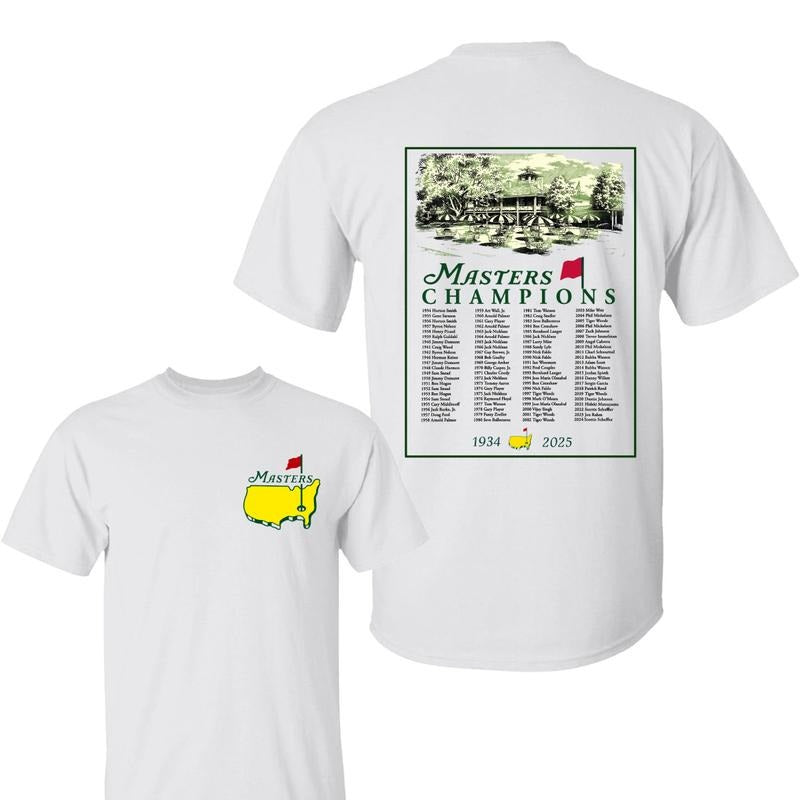 2025 Masters Tournament Augusta 91 Years 2 Sided Shirt, Golf Tournament Shirt, Masters Gollf Tee, Graphic Tee Gifts for Men, For Women
