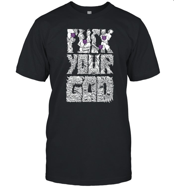 Daniel Shaw Sawblade666 Fuck Your God Shirt