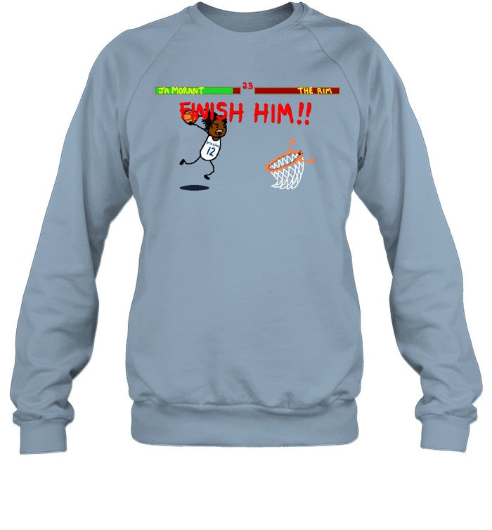 Ja Morant Vs The Rim Finish Him Hoodie