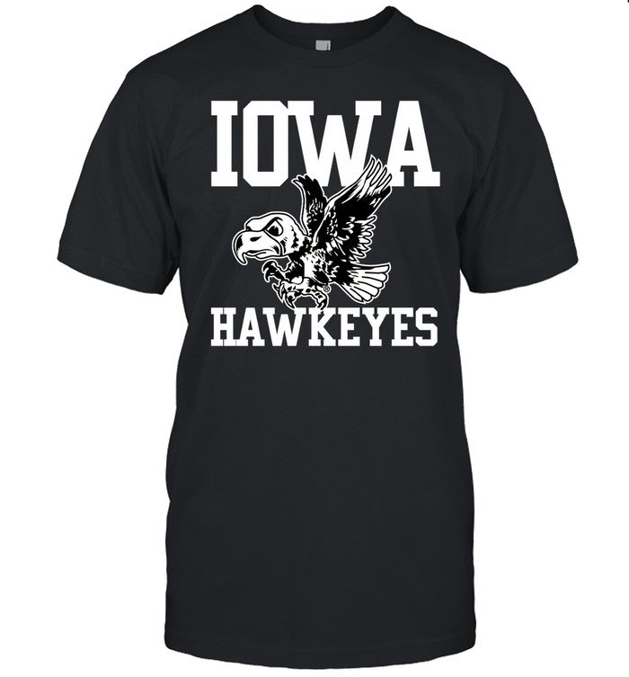 Kadyn Proctor Wearing Iowa Hawkeyes Flying Herky Shirt