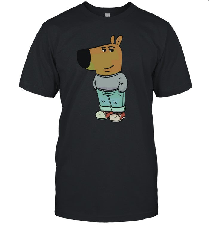 Charles Oliveira Wearing Chill Guy Plushie Shirt