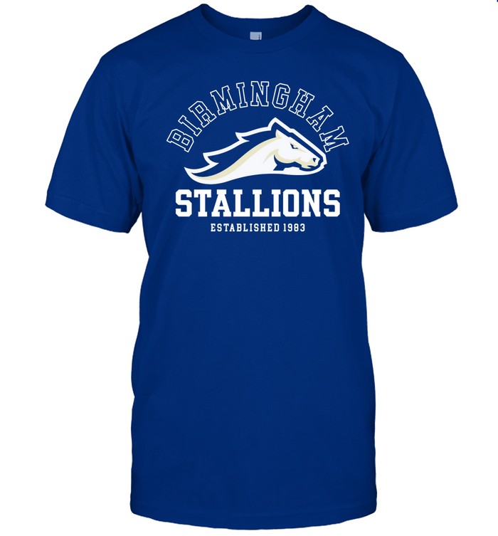 Rolltidewillie Wearing Birmingham Stallions Tee Shirt