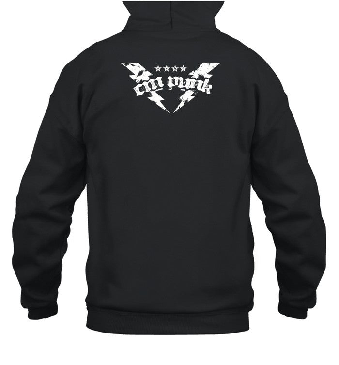 Cm Punk Fists Straight Edge Hoodie