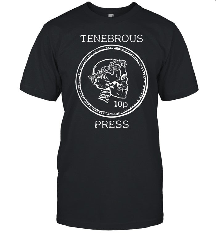 Tenebrous Press Skull & Laurel Straight Cut Hooded Sweatshirt