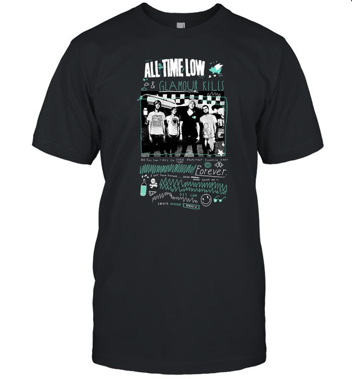 All Time Low Forever X Glamour Kills Throwback Shirt