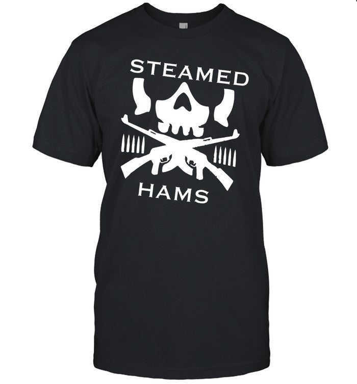 Steamed Hams Skull Guns Shirt