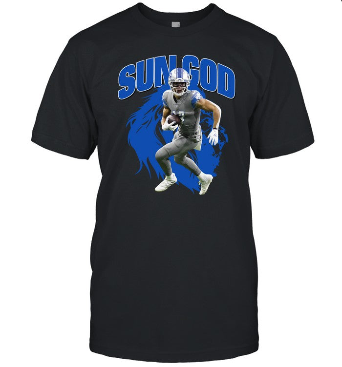 C J Gardner Johnson Wearing Sun God Shirt