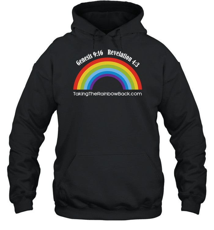 Genesis 916 Revelation 43 Taking The Rainbow Back Hoodie