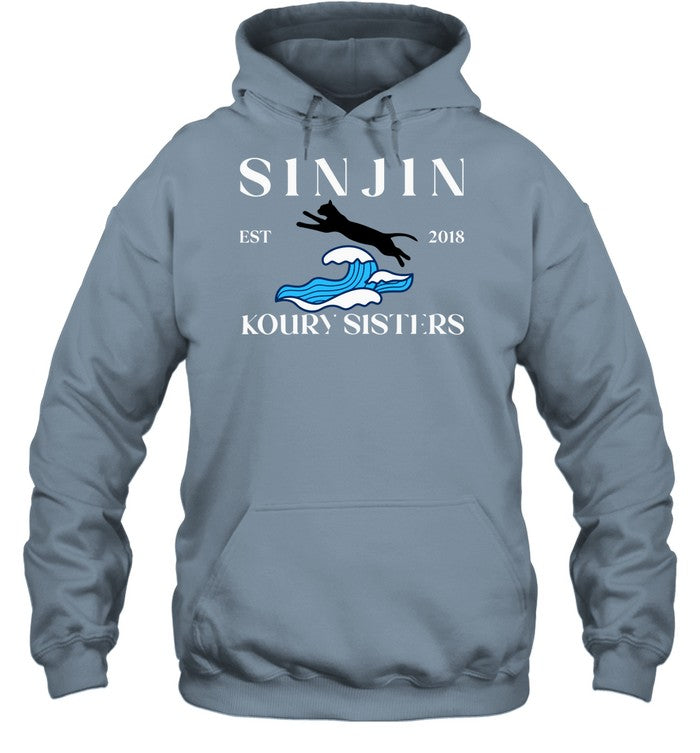 Sinjin Koury Sisters Est 2018 Cat Hoodie