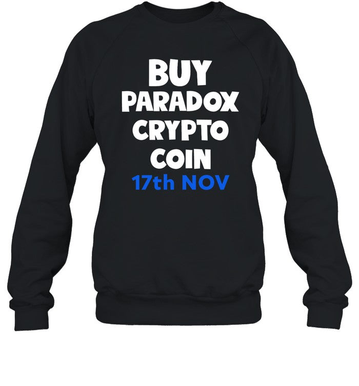 Buy Paradox Crypto Coin 17Th Nov Hoodie